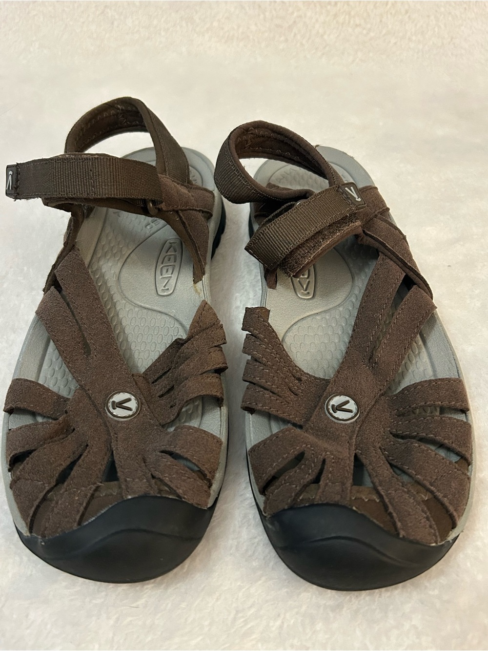 KEEN Rose Sandals Brown Leather Sport Hiking Women’s 7.5 EU 38